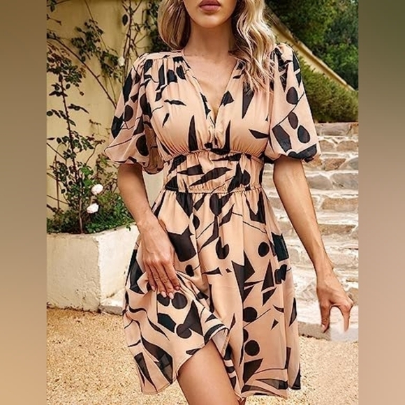 s.deer Dresses & Skirts - Womens Dress Size Large Pockets Lightweight Flowy Summer Spring Cinched Waist